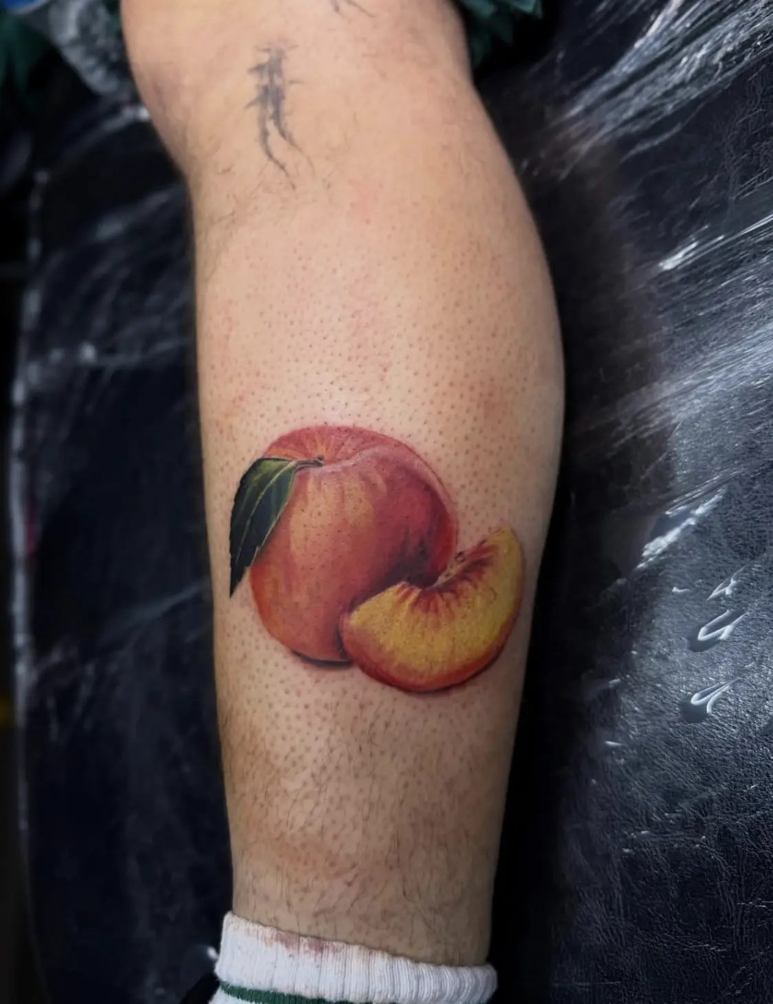 peach colored tattoo by Jeju